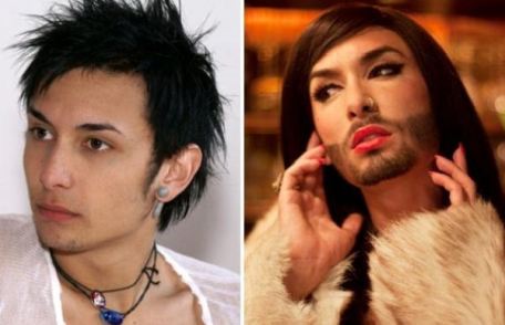 Появились фото и клипы Кончиты Вурст в мужском образе и без бороды